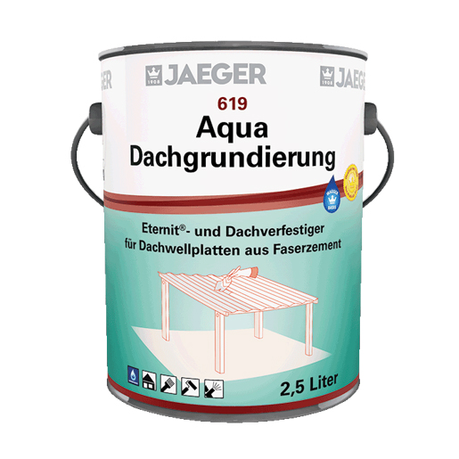 Jaeger Aqua Dachgrundierung 2,5 lt 6196000-251 Grün lasierend